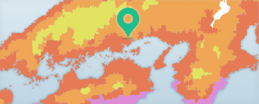 備前市環境共生型住宅／大屋根の家の場所